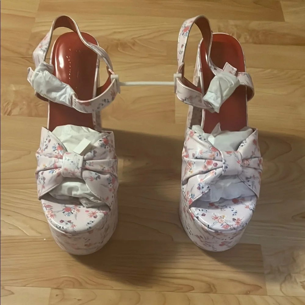 ‼️NWT‼️Dolls Kill X Sugar Thrillz Floral Platform Sandals Size 8 - Picture 3 of 8